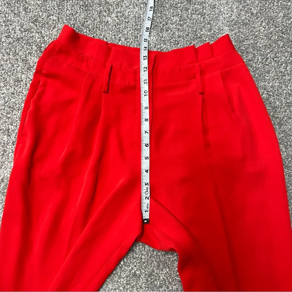 Boden Pants Womens 8R Orange Melina Tapered Leg Trouser Dress Pants Paperbag - Picture 4 of 8
